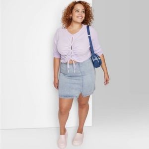 Wild fable NWT size 24 denim mini skirt